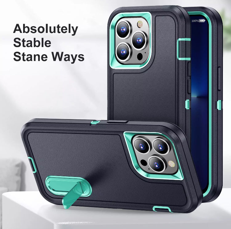 Premium Drop-Protection Style Double-Layers Kickstand Phone Case- for Apple iPhone 14 Series 2022 - Super Savings Technologies Co.,LTD Premium Drop-Protection Style Double-Layers Kickstand Phone Case- for Apple iPhone 14 Series 2022 - Super Savings Technologies Co.,LTD